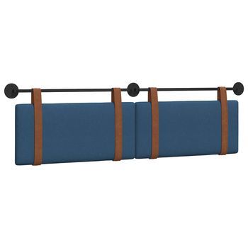 Cabecera Colgante Liso Azul 190 X 55 X 5 Cm Pu Antiguo