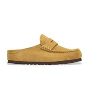 birkenstock para hombre 1033144 mocasines de piel naples wrapped ajuste regular mostaza 42 plano ante ninguno casual