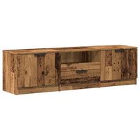 mueble de tv de madera antigua 140x35x40 cm madera ingenieria vidaxl