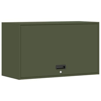 Armario De Pared Para El Garaje Verde Oliva 90 X 40 X 53 Cm Vidaxl