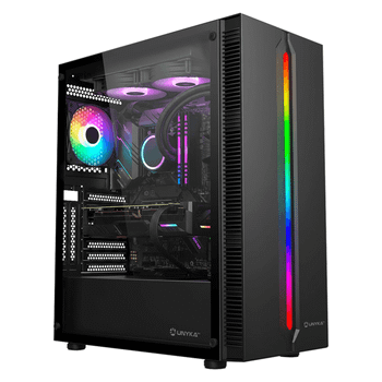 Caja UNYKA Caja ATX Armor Lumina Black RGB Negro