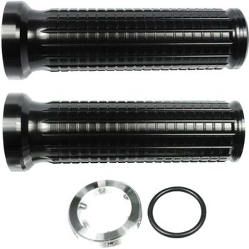 Puños de manillar Motogadget Alu-Grip 22mm/1'' extremos abiertos negro