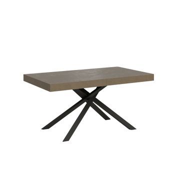 Mesa Extensible 90x160/264 Cm Karida Gris Paloma Patas Antracita