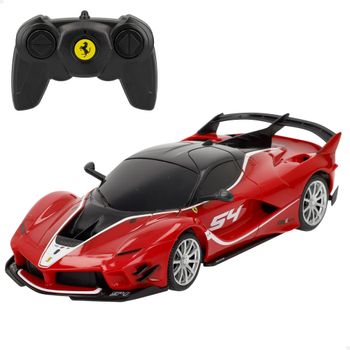 RASTAR - Coche teledirigido Ferrari FXX K EVO a escala 1:24, con licencia oficial Ferrari, diseño deportivo en color rojo, control remoto 2.4GHz, 6 funciones de conducción, recomendado a partir de 6