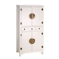 aparador oriente 63 x 33 x 131 cm madera blanco