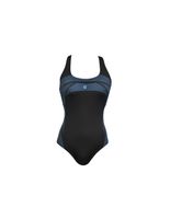 banador de natacion ras lorna sport back swimsuit mujer negro