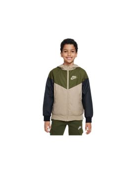 Chaqueta con Capucha Nike Sportswear Windrunner Niño Green