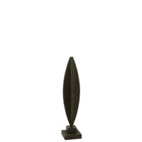 objeto decorativo de madera negra 151570 cm