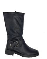 de davinia bota plana mujer negro