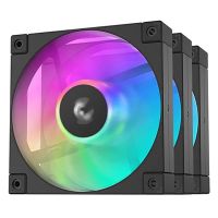 deepcool fd12 argb 120mm ventilador triple pack negro