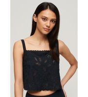 superdry para mujer w6011864a camiseta de tirantes bordada ibiza marino m casual algodon viscosa sin mangas  tirantes