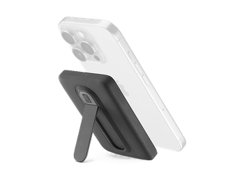 Powerbank - CellularLine Mag Stand, 5000 mAh, Inalámbrico, 20 W, Hasta 36h de carga, USB C, MagSafe, Negro