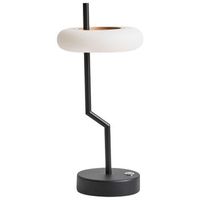 lampara de mesa moderna de hierro aluminio interior exterior negro alviela