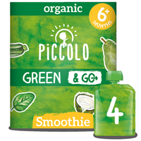 piccolo organic green  go smoothie multipack 6m