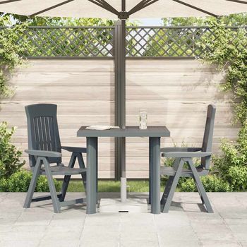 Mesa De Jardín | Mesa De Exterior De Plástico Verde 80x75x72 Cm