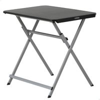 mesa auxiliar plegable rectangular 75x505x66 cm negra