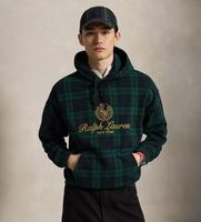 polo ralph lauren para hombre 710b28746001 sudadera con capucha de cuadros blackwatch l casual multicolor algodon manga larga