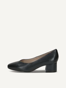 CAPRICE Pumps, blue, made of Leather with Trapeze heel, Size 41