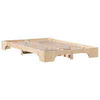 cama matrimonial  cama doble  estructura de cama natural madera de pino macizo 135 x 190 cm cfw13038