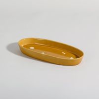 cuenco de ceramica amarillo ocre