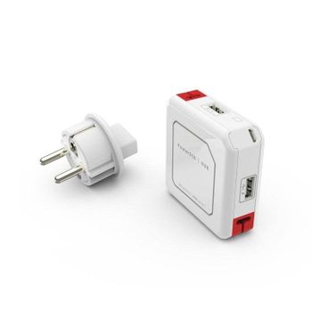 Hub USB Allocacoc 9302/EUUHUB 4 puertos USB 2.0 Blanco AC/DC Compacto