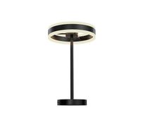 lampara sobremesa metal color negro serie helia 30cm