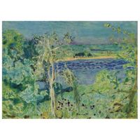 legendarte - cuadro lienzo impresion digital - la seine a vernon la risee sur la riviere - pierre bonnard - decoracion pared cm 60x80