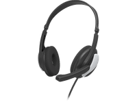 auriculares de oficina - hama hs-p100 v2 circumaurales estereo 2 metros negro