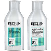redken acidic bonding curls silicone-free shampoo and conditioner bundle for restoring damaged curly and coily hair