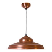 colgante copper 1xe27 alregxd38cm en cobre con acabado liso fosco