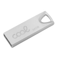 cool 64gb usb 20 metal plata
