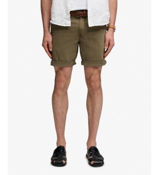 Superdry para hombre. M7110497A Shorts Utility verde oscuro (30), Casual, Algodón