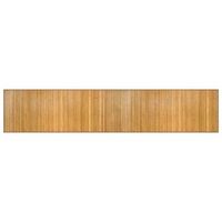 alfombra rectangular bambu color natural 80x400 cm vidaxl