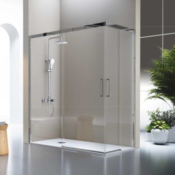 Angular De Ducha 2 Fijos + 2 Puertas Correderas Luka 90 Cm