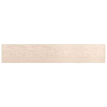 Pasillo De Alfombra Marsa Crema 100 X 400 Cm Poliéster Y Pvc Vidaxl