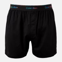 calvin klein pride lounge cotton-poplin boxer shorts - l