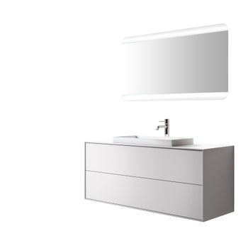 Composición Baño 3 Piezas Igea Blanco Mate En Mdf