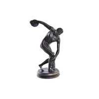 figura resina 19x17x34 discobolo cobre