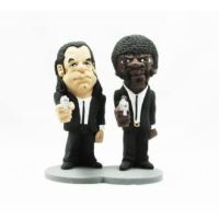 doble figura vincent y jules pulp fiction artesanal 19 cms