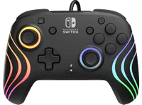 mando - pdp afterglow wave wired con cable iluminacion rgb para nintendo switch negro