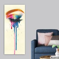 pintura decorativa lienzo dky146252729950120 multicolor 50x120
