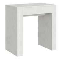 consola extensible 78x47299 cm efecto madera blanco espatulado