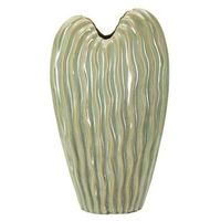 jarron de ceramica verde cm 27x14x465