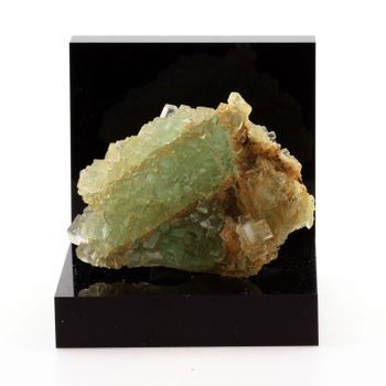 Fluoritis Blanca Y Verde + Cuarzo De Francia, Pratclaux - Mineral De Colección Rara | 130.1 Ct - Certificado De Autenticidad Incluido | 50 X 38 X 16