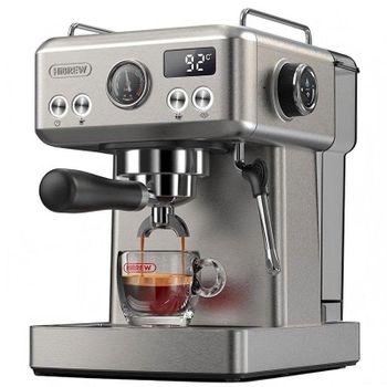 Cafetera Espresso Semiautomática HiBREW H10A 1,8L 20 bares con control temperatura