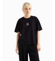 ax armani exchange para mujer xw001182af15085uc001 camiseta de manga corta logo negro m casual algodon