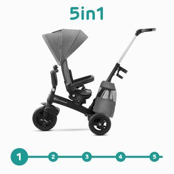Triciclo Infantil Bidireccional Easytwist De Kinderkraft - Platinum Grey