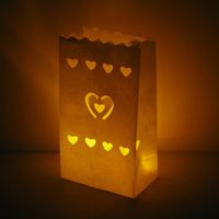 candle bags - heart 3 pack