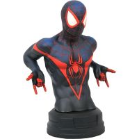 figura busto miles morales spider-man edicion limitada marvel 18 cms