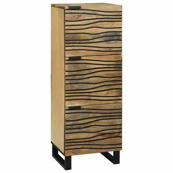 Alto Marrón 40 X 33 X 110 Cm Madera Maciza De Mango Vidaxl
